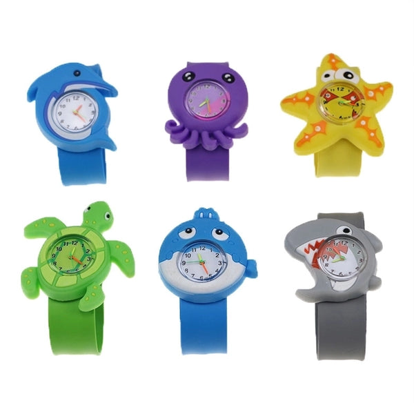 Cartoon Style Animal Ring Pop Quartz Kids Watches