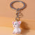 Cartoon Style Animal Synthetic Resin Alloy Keychain