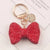 Cartoon Style Bow Knot Alloy Inlay Zircon Women's Keychain