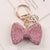 Cartoon Style Bow Knot Alloy Inlay Zircon Women's Keychain