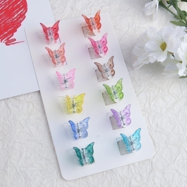 Cartoon Style Butterfly Plastic Hair Claws