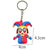 Cartoon Style Cartoon Character Silica Gel Unisex Bag Pendant Keychain