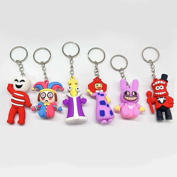 Cartoon Style Cartoon Character Silica Gel Unisex Bag Pendant Keychain