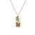 Cartoon Style Cartoon Christmas Hat Stainless Steel Alloy Inlay Glass Christmas Women's Necklace 1 Piece