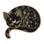 Cartoon Style Cat Alloy Enamel Unisex Brooches