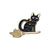 Cartoon Style Cat Alloy Plating Unisex Brooches