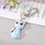 Cartoon Style Cat Alloy Resin Glass Bag Pendant Keychain