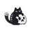 Cartoon Style Cat Skull Alloy Stoving Varnish Metal Brooches