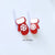 Cartoon Style Christmas Hat Christmas Socks Wood Women's Ear Studs 1 Pair