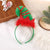 Cartoon Style Christmas Hat Plaid Cloth Stripe Party Headpieces 1 Piece