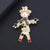 Cartoon Style Christmas Tree Alloy Enamel Rhinestones Unisex Brooches