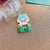 Cartoon Style Christmas Tree Bell Snowman Cloth Resin Hair Tie