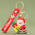 Cartoon Style Christmas Tree Santa Claus Snowman Soft Glue Metal Christmas Unisex Bag Pendant Keychain