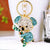 Cartoon Style Color Block Metal Inlay Rhinestones Women's Keychain