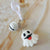 Cartoon Style Cool Style Pumpkin Bat Ghost Silica Gel Halloween Women's Bag Pendant Keychain