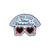 Cartoon Style Cowboy Style Sweet Letter Heart Shape Glasses Alloy Stamping Stoving Varnish Plating Unisex Badge Brooches Collar Pin