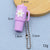 Cartoon Style Cup Flower Soft Glue Women's Keychain