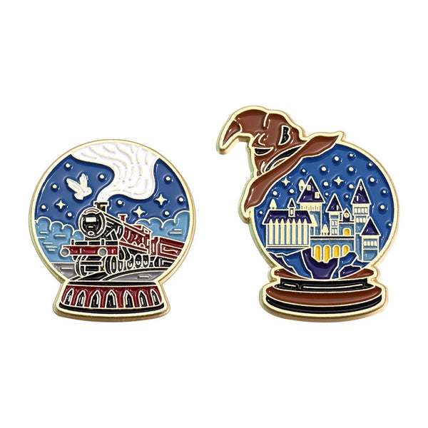 Cartoon Style Cute Castle Hat Train Alloy Stamping Stoving Varnish Plating Unisex Brooches