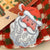 Cartoon Style Cute Christmas Tree Santa Claus Snowman Arylic Hair Claws