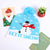 Cartoon Style Cute Christmas Tree Snowman Elk