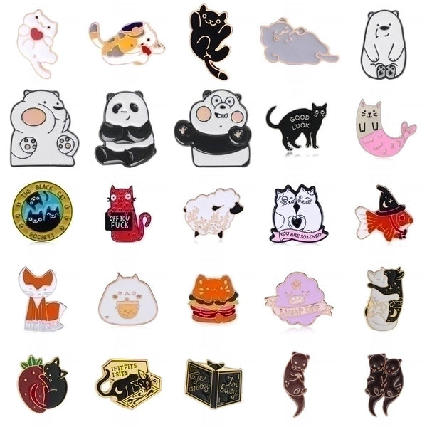 Cartoon Style Cute Cowboy Style Animal Alloy Stoving Varnish Plating Kid's Unisex Brooches Collar Pin