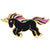 Cartoon Style Cute Cowboy Style Animal Alloy Stoving Varnish Plating Kid's Unisex Brooches Collar Pin