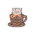 Cartoon Style Cute Cowboy Style Animal Cat Bottle Alloy Stamping Stoving Varnish Plating Unisex Brooches