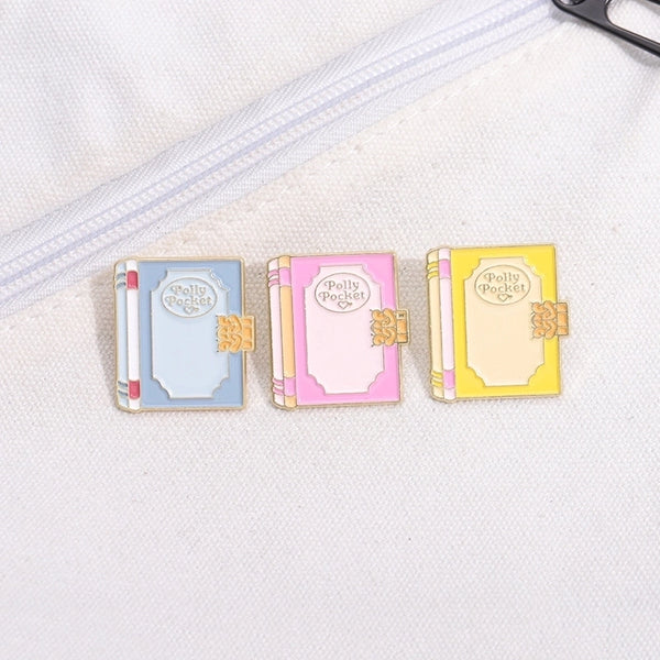 Cartoon Style Cute Cowboy Style Book Letter Alloy Stamping Stoving Varnish Plating Women's Brooches