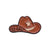 Cartoon Style Cute Cowboy Style Letter Hat Horns Alloy Stamping Stoving Varnish Plating Unisex Brooches