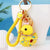 Cartoon Style Cute Duck Resin Diamond Women's Bag Pendant Keychain