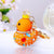 Cartoon Style Cute Duck Resin Diamond Women's Bag Pendant Keychain