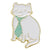 Cartoon Style Cute Letter Cat Alloy Stamping Stoving Varnish Plating Unisex Brooches Collar Pin