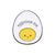 Cartoon Style Cute Letter Poached Egg Alloy Stamping Stoving Varnish Plating Women's Brooches