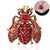 Cartoon Style Cute Pin Animal Insect Alloy Enamel Plating Inlay Rhinestones Unisex Brooches