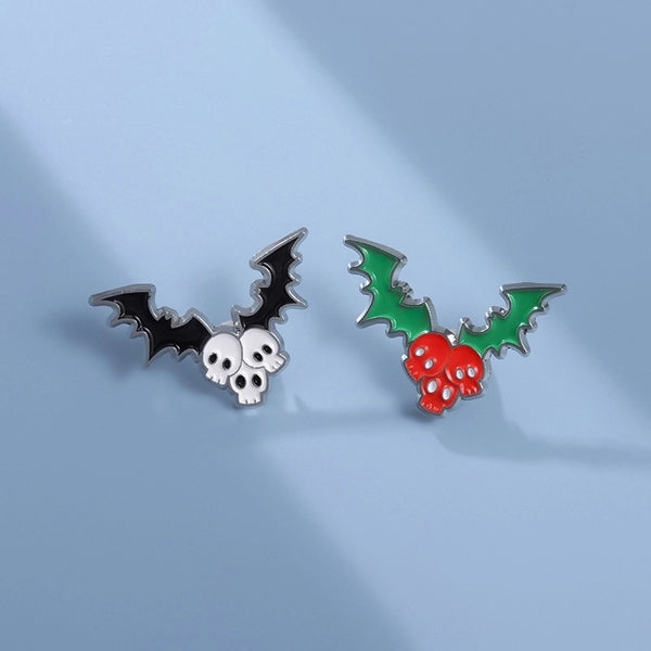 Cartoon Style Cute Pin Bat Skull Alloy Plating Unisex Brooches