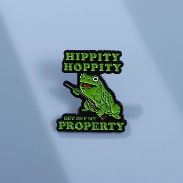 Cartoon Style Cute Pin Letter Frog Alloy Plating Unisex Brooches