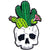 Cartoon Style Cute Streetwear Cactus Skull Alloy Stamping Stoving Varnish Plating Unisex Brooches Collar Pin