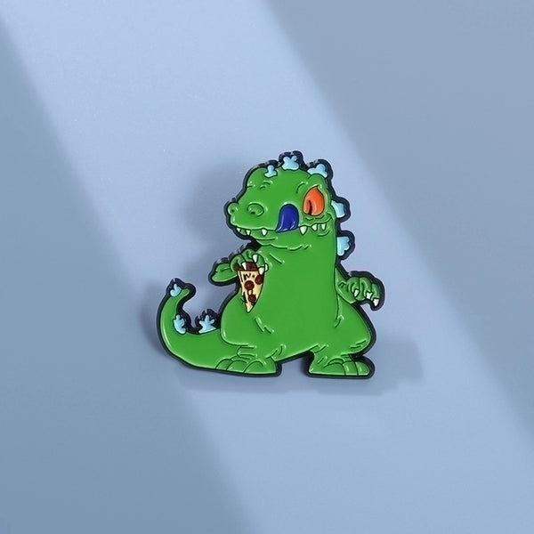 Cartoon Style Cute Sweet Pin Animal Dinosaur Alloy Plating Unisex Brooches