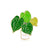 Cartoon Style Cute Sweet Pin Leaf Plant Alloy Enamel Unisex Brooches