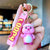 Cartoon Style Doll Letter PVC Unisex Keychain