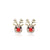 Cartoon Style Elk Alloy Plating Rhinestones Women's Ear Studs 1 Pair