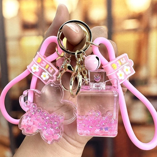 Cartoon Style Flower Arylic Women's Bag Pendant Keychain