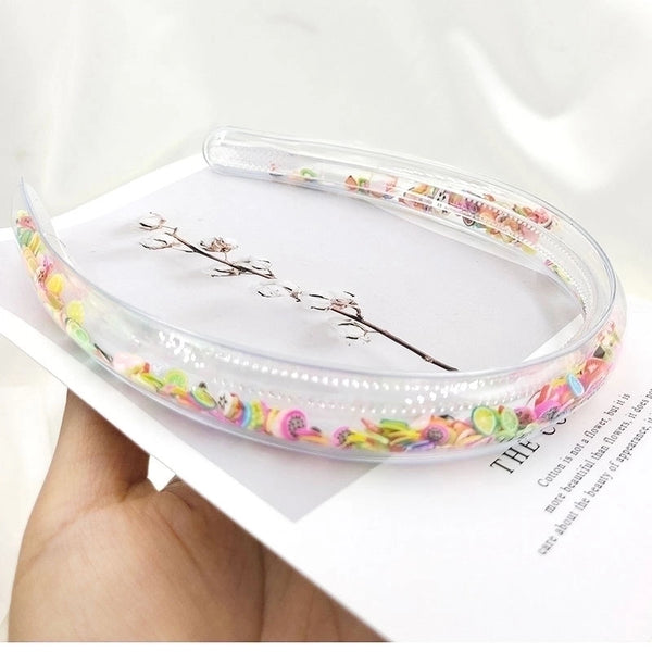 Cartoon Style Flower Plastic Resin Printing Hair Band