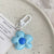 Cartoon Style Flower Resin Women's Keychain