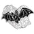 Cartoon Style Funny Cool Style Cat Bat Skull Alloy Stamping Stoving Varnish Plating Unisex Corsage Brooches Collar Pin