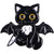 Cartoon Style Funny Cool Style Cat Bat Skull Alloy Stamping Stoving Varnish Plating Unisex Corsage Brooches Collar Pin