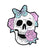 Cartoon Style Funny Rose Mushroom Skull Alloy Stamping Stoving Varnish Plating Unisex Brooches