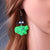 Cartoon Style Geometric Arylic Patchwork Drop Earrings