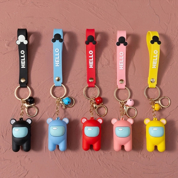 Cartoon Style Geometric Pvc Unisex Bag Pendant Keychain