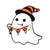 Cartoon Style Ghost Alloy Stoving Varnish Plating Kid's Brooches